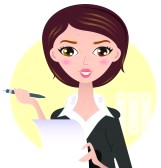 journalist-clipart-18688409-office-writing-woman-with-paper-note-illustration